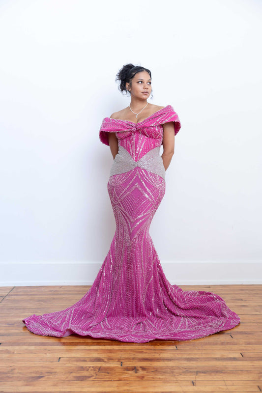 Magenta Prom Gown