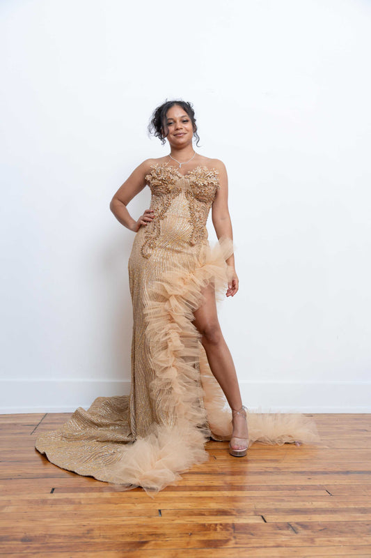 Golden Serenade Gown