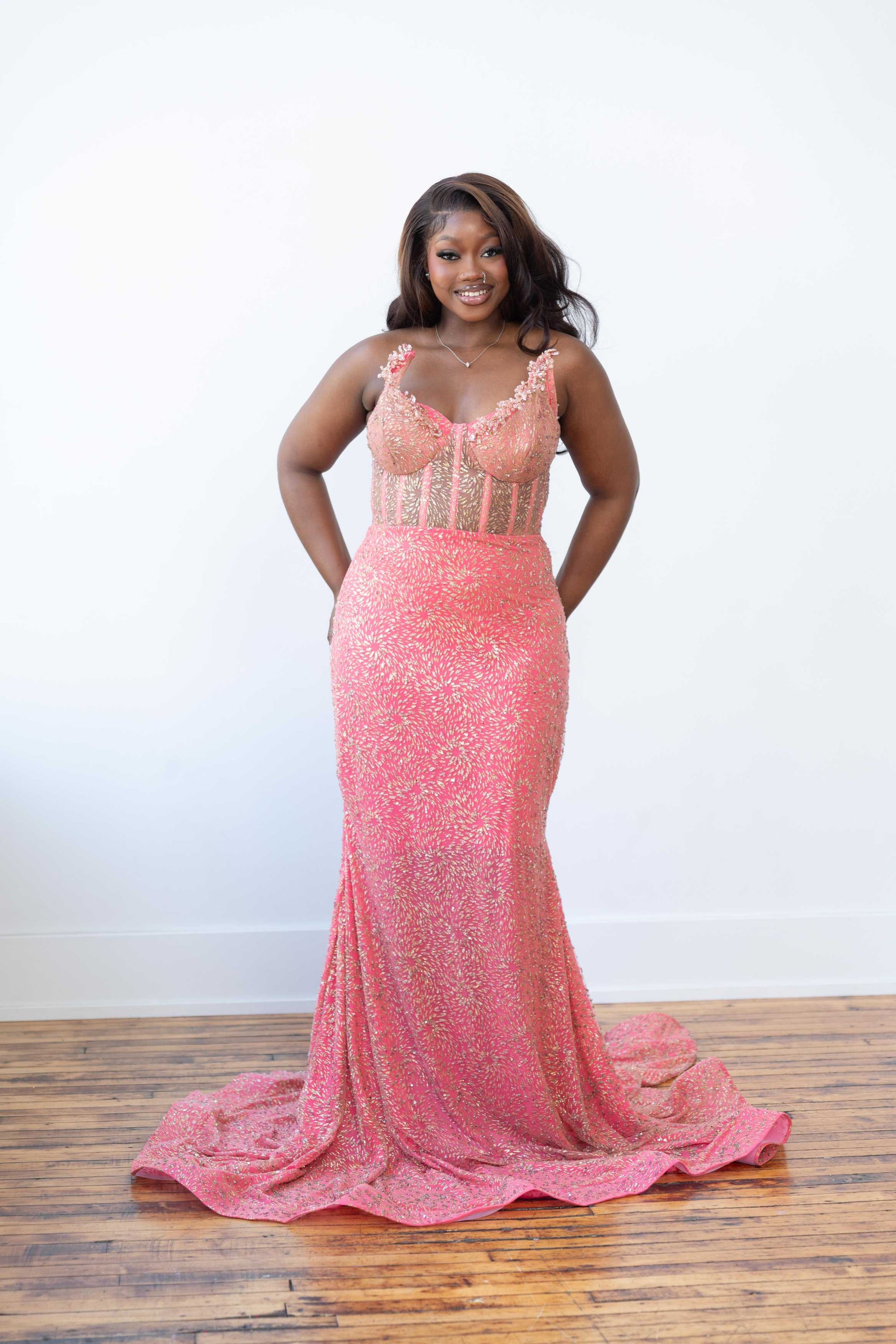 Pink Prom Gown S