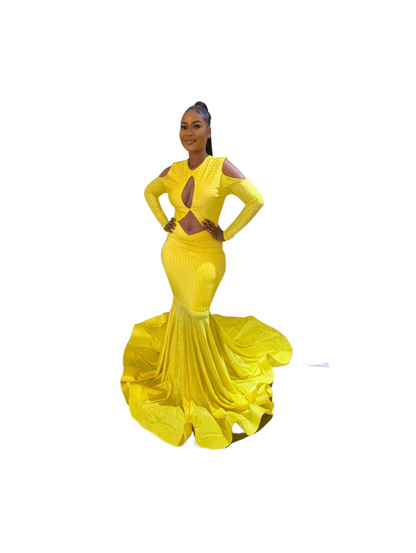 Yellow Flared Dress