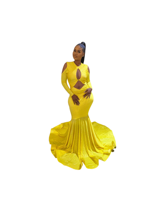 Yellow Flared Dress
