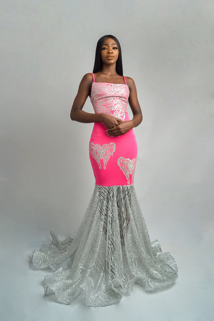 Sleeveless Flared Gown