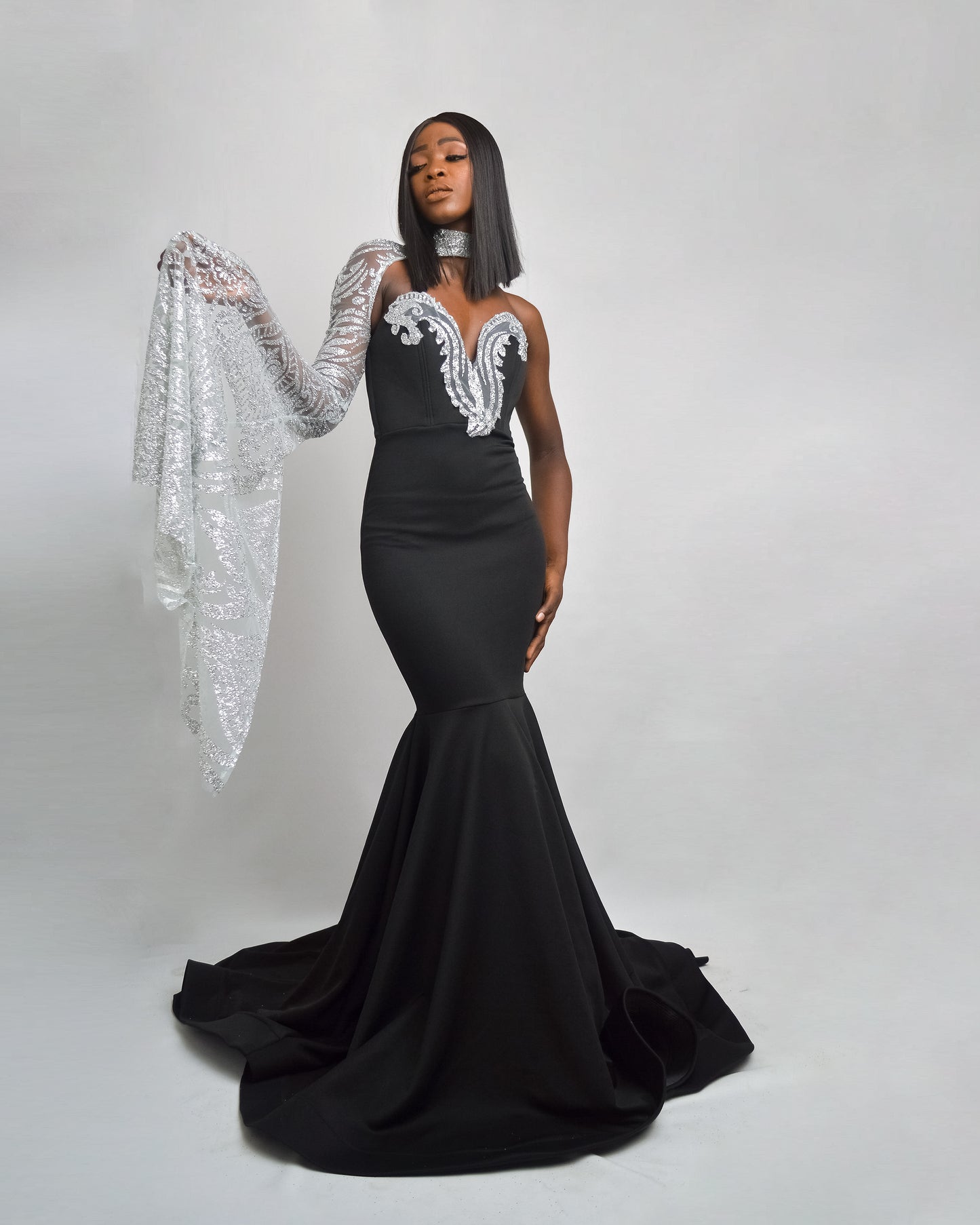 Single Sleeve Gown