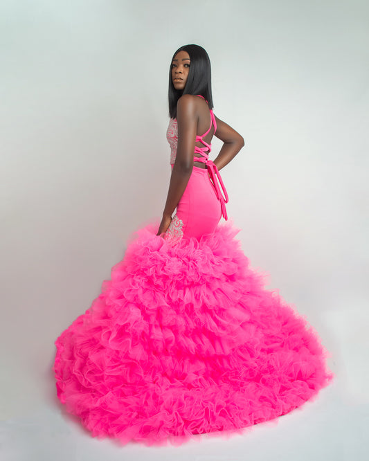Sleeveless Fluffy Dress