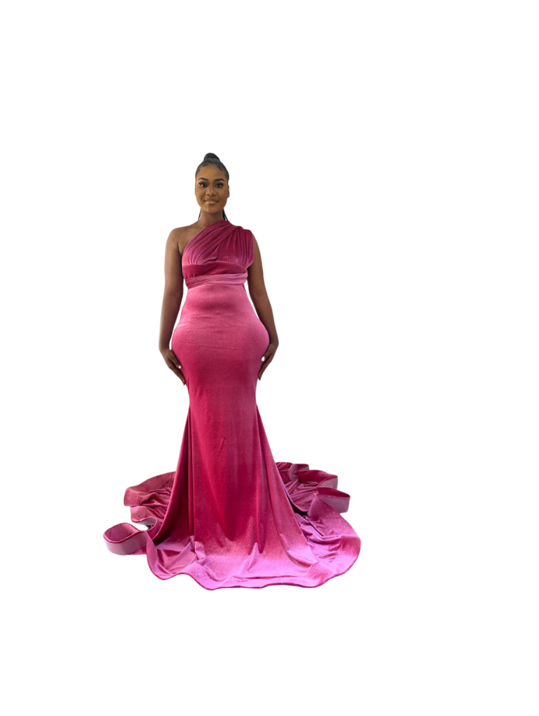 Pink Velvet Dress