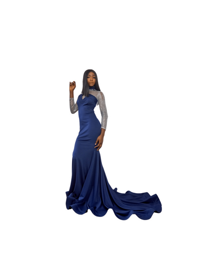 Long Sleeve Flared Dress