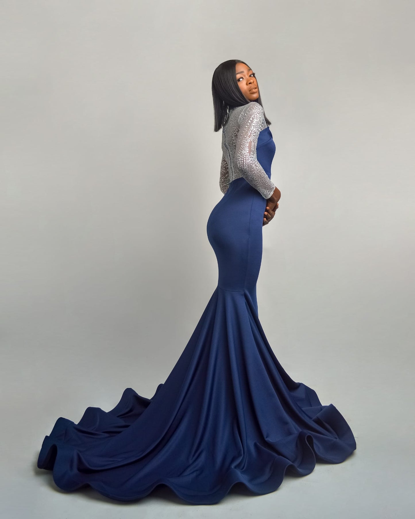 Long Sleeve Flared Dress