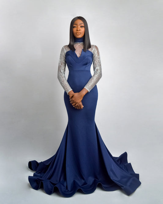 Long Sleeve Flared Dress